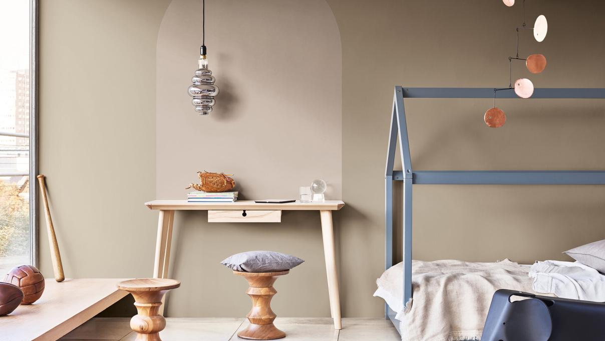 Peindre un arc de cercle - couleur de l'année 2021 Dulux Valentine